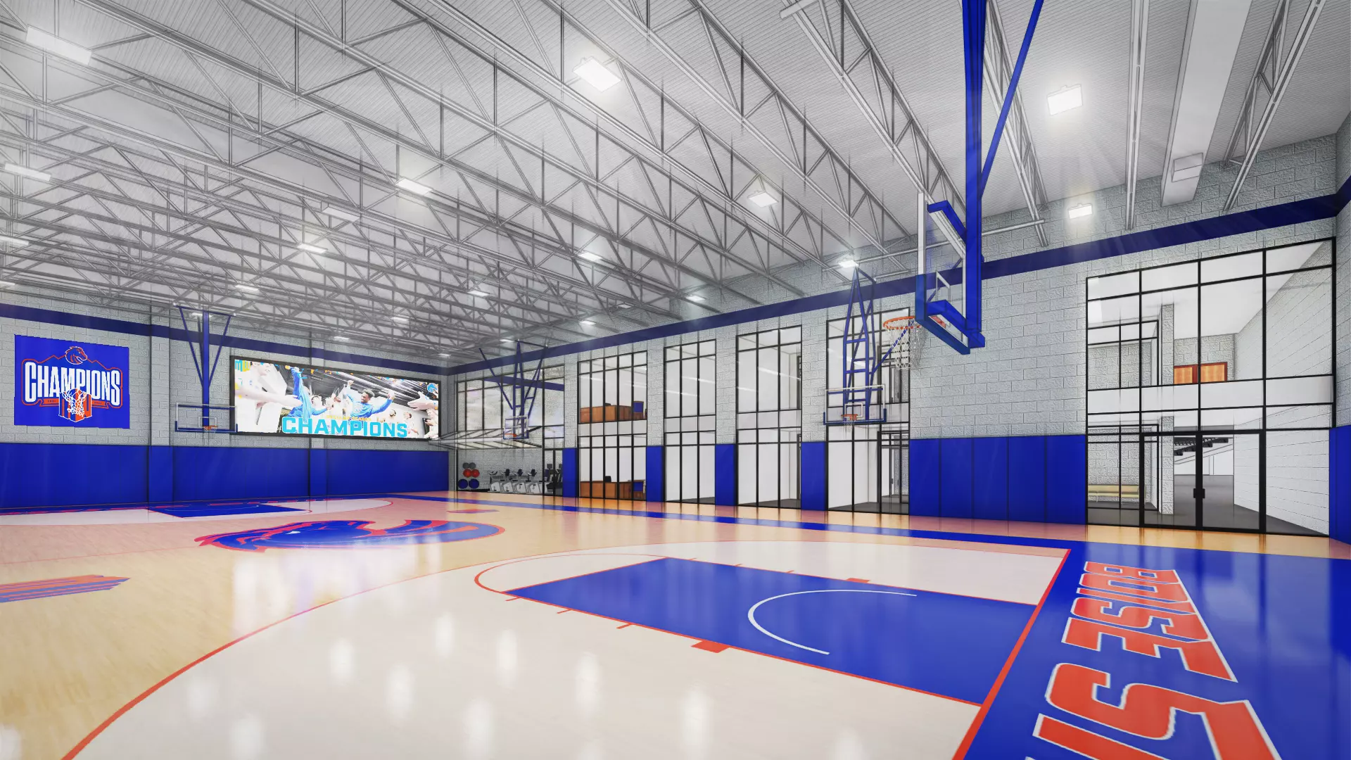 rendering of new basketball facility